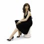 Realistic Female Mannequin in Sitting Pose - Shown modelling clothing