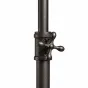 Detail of cross-head height adjustment handles.