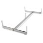 Gridwall Gondola Base for H Unit - Chrome