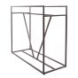 Double rail clothing rack in statuary bronze finish from the Willow Collection, featuring two adjustable 60-inch hang bars.