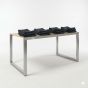 Large Alta Display Table - Boutique display for apparel merchandising.