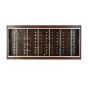 Luxury optical retail display in mahogany veneer for upscale boutiques and vision centers.