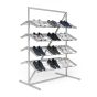  Shoe Display Rack with Adjustable shelves - Shown in use