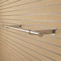 Modern minimalist chrome garment rail for professional showroom merchandising