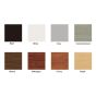 Standard Melamine Laminate Color Options - Black, White, Grey, "Concrete Groovz", Walnut, Mahogany, Cherry, Maple