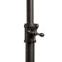 Close up of cross-head lock knob on a pipeline style retail clothing rack