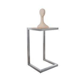 Alta Pedestal Display Table for retail merchandising.
