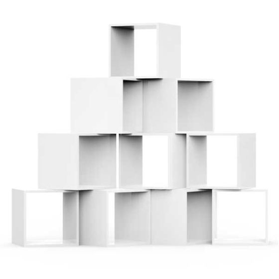 Stacking Display Cubes for Retail Merchandising Subastral