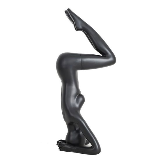 Black Female Yoga Mannequin (TMK-YOGA06BK)