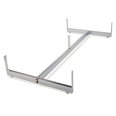 Gridwall Gondola Base for H Unit - Chrome